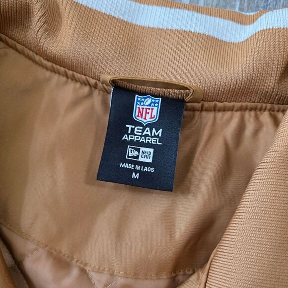 NFL San Francisco 49ers New Era Logo Select Jacket Bronze Tan Men's Medium M LE - Picture 8 of 16